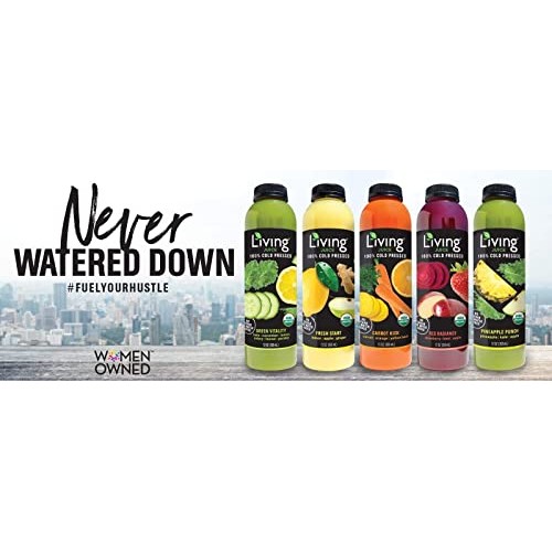 O2 Living Juice Green Vitality Organic Cold-Pressed, No Sugar Or