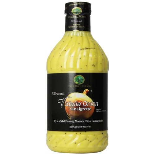 Oak Hill Farms Vidalia Onion Vinaigrette Single Bottle, 33.8 Oz