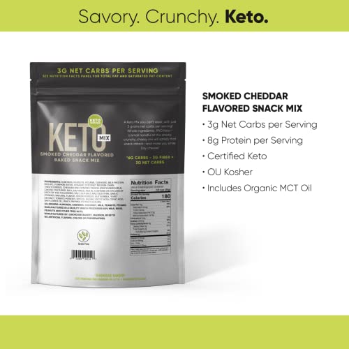 Keto Snack Mix, Smoked Cheddar Flavor by Oakhouse Bakery, 10oz, ...