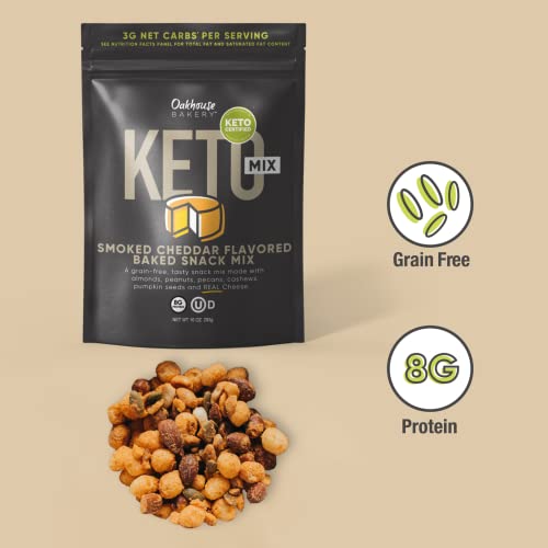 Keto Snack Mix, Smoked Cheddar Flavor by Oakhouse Bakery, 10oz, ...