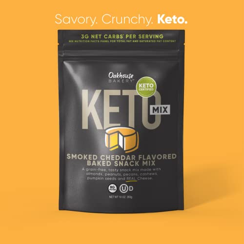 Keto Snack Mix, Smoked Cheddar Flavor by Oakhouse Bakery, 10oz, ...