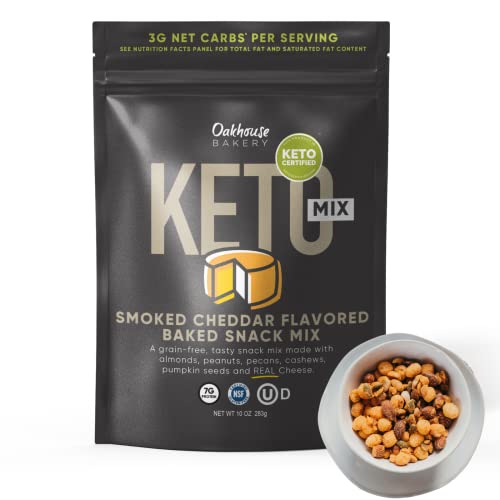 Keto Snack Mix, Smoked Cheddar Flavor by Oakhouse Bakery, 10oz, ...