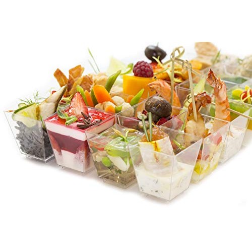 Oasis Creations Square Dessert Cup - 5.5 ounce - 350 Count - Spo...