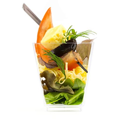 Oasis Creations Square Dessert Cup - 5.5 ounce - 350 Count - Spo...