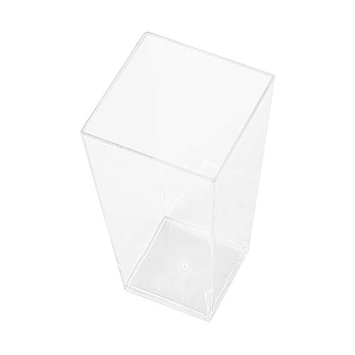 Oasis Creations Tall Square Dessert Cup 3 Ounce - Durable Crysta...
