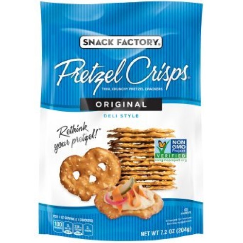 Snack Factory Deli Style Crunchy Pretzel Cracker Crisps, 8 Flavo