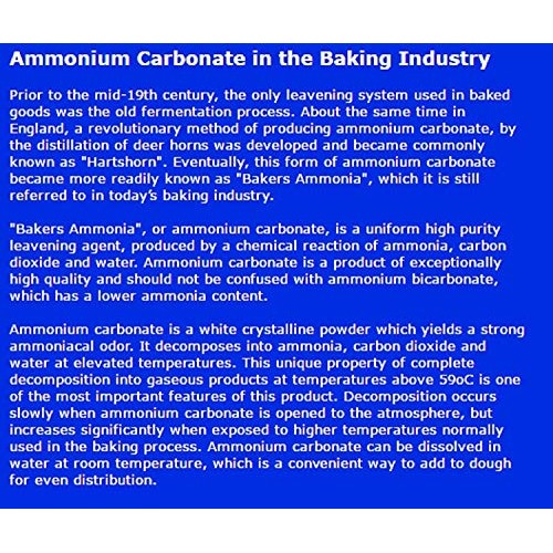 Bakers Ammonium, 5 Pound Resealable Bag