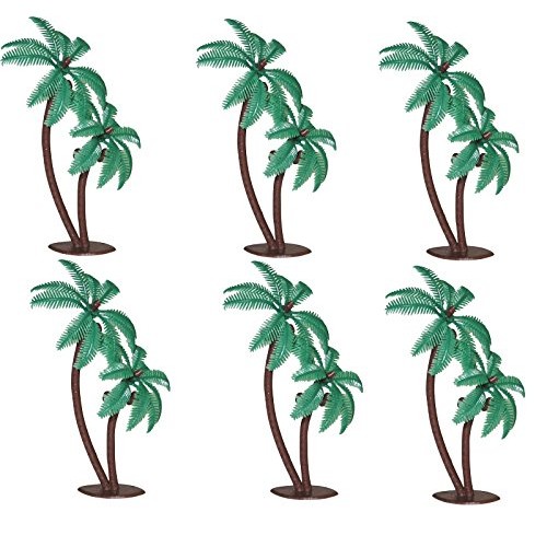 Oasis Supply Twin Coconut Palm Trees Cake Decorating Pick, 4-Inc