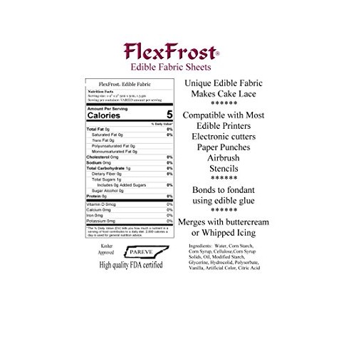 Oasis Supply Magic Flexfrost Edible Image Fabric Icing Sheets -