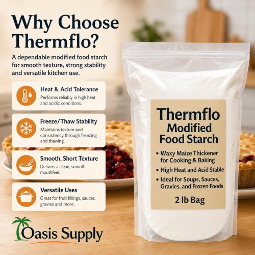 Thermflo 2 lbs Canning & Freezing Food Thickener — Perfect for Jams, Pie Filling, Freezer-Ready Recipes & Homemade Preserves