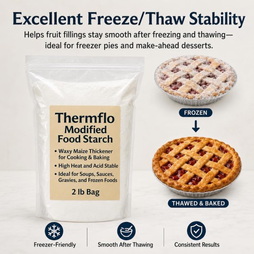 Thermflo 2 lbs Canning & Freezing Food Thickener — Perfect for Jams, Pie Filling, Freezer-Ready Recipes & Homemade Preserves