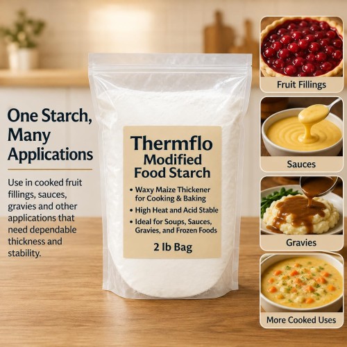 Thermflo 2 lbs Canning & Freezing Food Thickener — Perfect for Jams, Pie Filling, Freezer-Ready Recipes & Homemade Preserves
