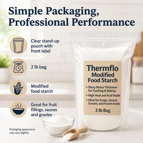 Thermflo 2 lbs Canning & Freezing Food Thickener — Perfect for Jams, Pie Filling, Freezer-Ready Recipes & Homemade Preserves