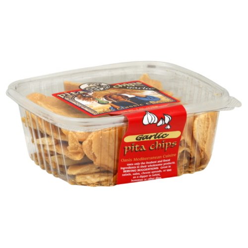 Oasis Pita Chips Garlic, 7-Ounce Pack Of 12
