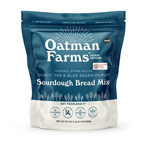 Organic Sourdough Bread Mix - Whole Wheat Bread Mix By Oatman Fa