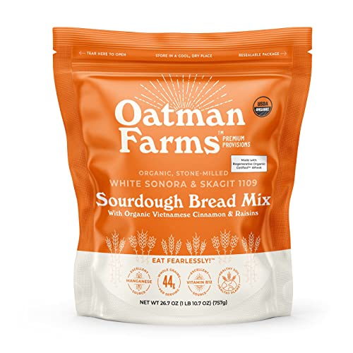 Organic Sourdough Bread Mix - Whole Wheat Bread Mix By Oatman Fa