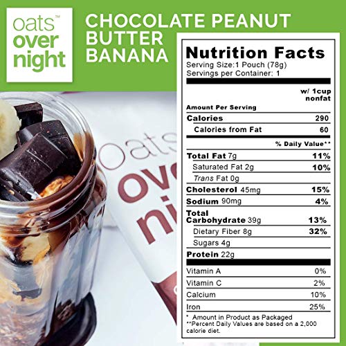 Oats Overnight - Chocolate Peanut Butter Banana 16 Pack High P
