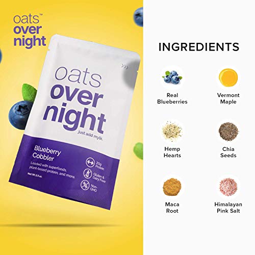 Oats Overnight - Dairy Free Variety Pack 16 Pack High Protein,
