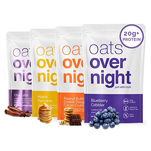 Oats Overnight - Dairy Free Variety Pack 16 Pack High Protein,
