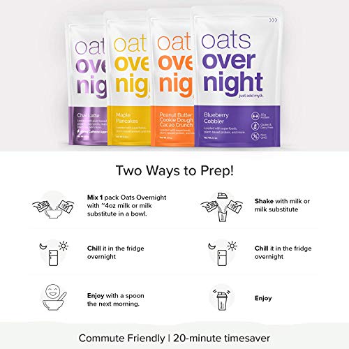 Oats Overnight - Dairy Free Variety Pack 24 Pack High Protein,