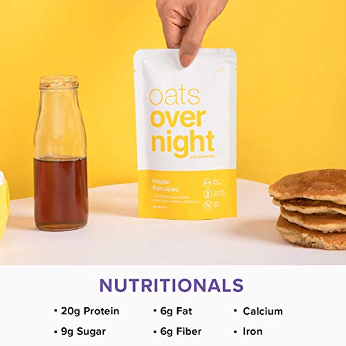 Oats Overnight - Maple Pancakes 8 Pack Dairy Free, High Protei