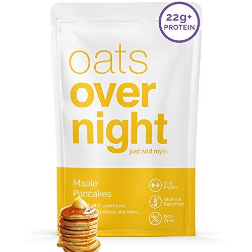Oats Overnight - Maple Pancakes 8 Pack Dairy Free, High Protei