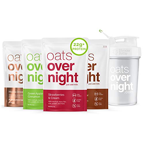 Oats Overnight - Variety Pack 8 Pack With Blenderbottle High P