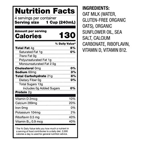 Oatsome Organic Oat Milk, 6 Count 1-Liter Cartons