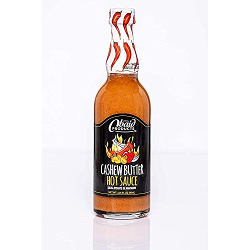 Obaid Products Cashew Butter Hot Sauce - 3.25 Oz. Gourmet Cashew