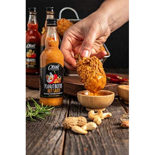 Obaid Products Peanut Butter Hot Sauce - 3.25 Oz. Gourmet Jalape