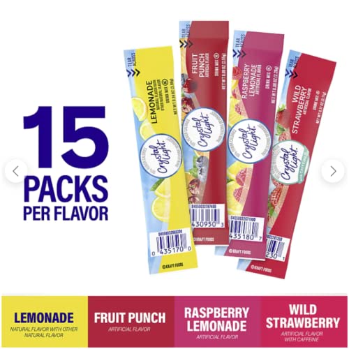 Crystal Light On-The-Go Powdered Drink Mix Variety Pack - lemona...
