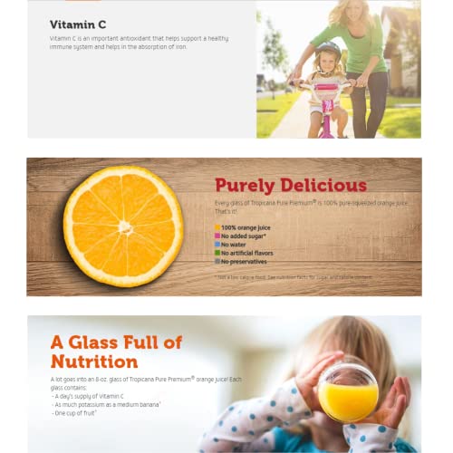 Tropicana Fruit Juice Variety Pack - Strawberry Orange, Orange F...