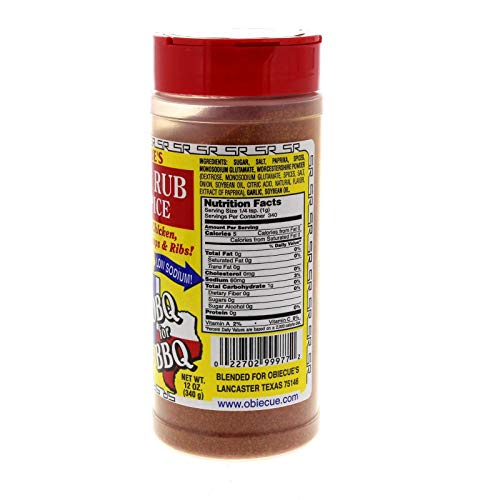 Obie-Cues Sweet Rub Bbq Spice For Chicken, Chops &Amp; Ribs 12 Oz