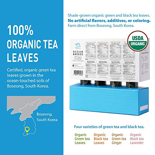 Organic Loose Leaf Green Tea Sampler - Usda &Amp; Fssc 22000 Food S