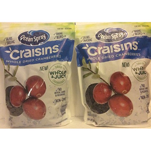 Ocean Spray Craisins 2 Pack Whole &Amp; Juicy Dried Cranberries No