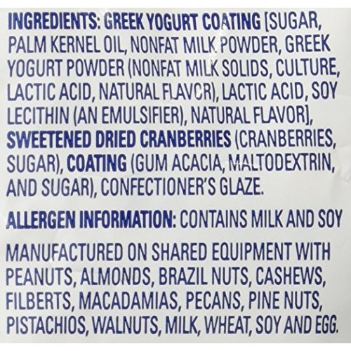 Ocean Spray Craisins Dried Cranberries, Greek Yogurt Covered, 5