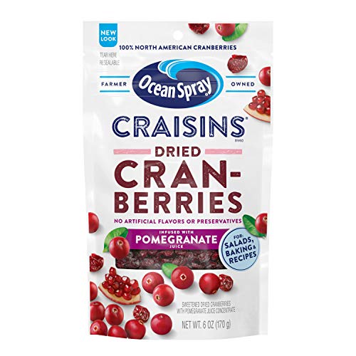 Ocean Spray Craisins Dried Cranberries, Pomegranate Juice, 6 Oz
