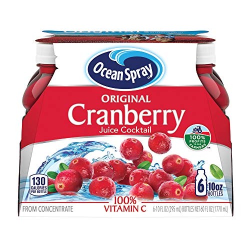 Ocean Spray Cranberry Juice Cocktail, 10 Ounce Bottle Pack Of 6