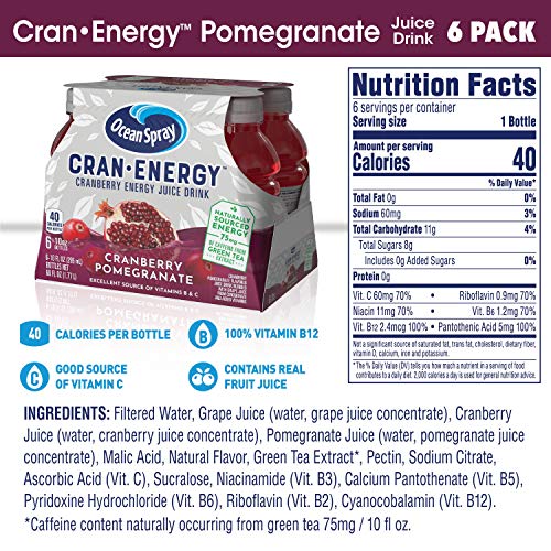 Ocean Spray, Cranenergy, Cranberry Pomegranate Energy Juice Drin