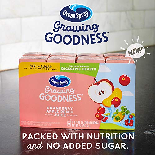 Ocean Spray Growing Goodness Kids Juice Beverage, Cranberry Appl