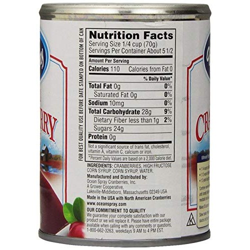Ocean Spray, Jellied Cranberry Sauce, 14Oz Can Pack Of 6