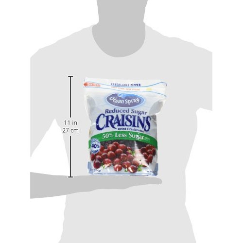 Ocean Spray Reduced Sugar Craisins, 43 Oz