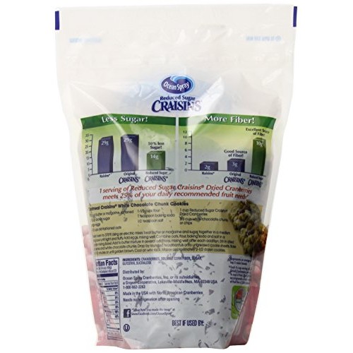 Ocean Spray Reduced Sugar Craisins, 43 Oz