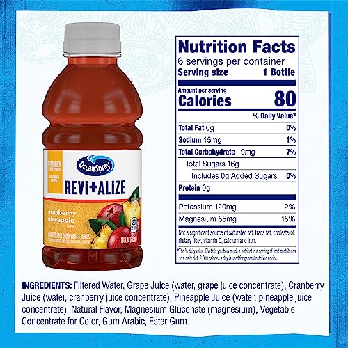Ocean Spray Revitalize Cranberry Pineapple Juice, 10 fl oz, 6 count
