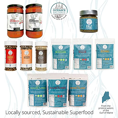 Ocean’S Balance Organic Whole Leaf Kombu - Maine Coast Seaweed -