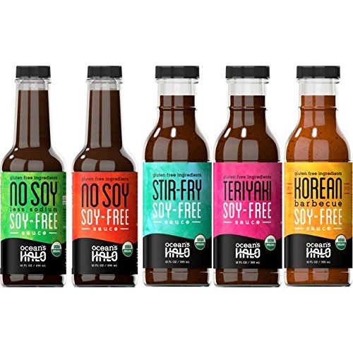 2 Bottles Of Oceans Halo Organic Soy-Free Teriyaki Sauce