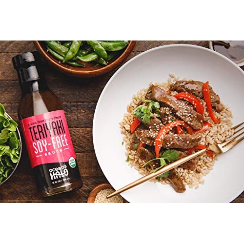 2 Bottles Of Oceans Halo Organic Soy-Free Teriyaki Sauce