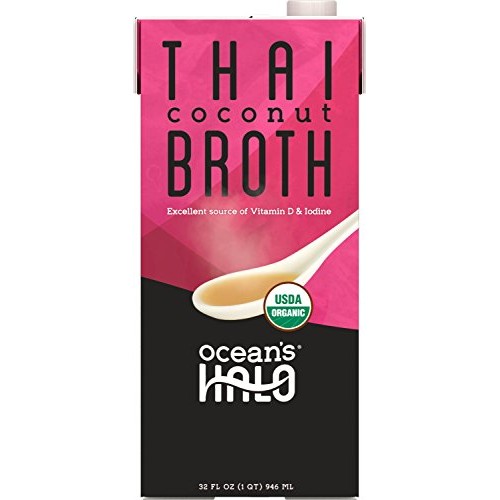 Ocean’S Halo Organic And Vegan Thai Coconut Broth, 32 Oz. Per Un