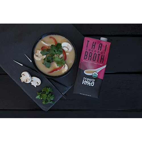 Ocean’S Halo Organic And Vegan Thai Coconut Broth, 32 Oz. Per Un