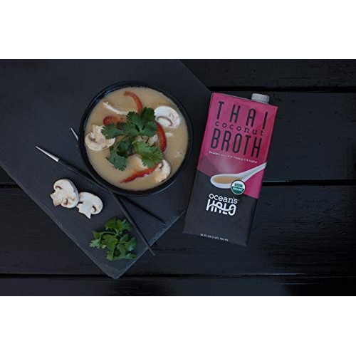 Ocean’S Halo Organic And Vegan Thai Coconut Broth, 32 Oz. Per Un